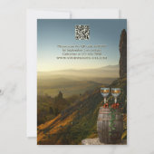 Wijnmakerij of Wijngaard Alles in één bruiloft uit Kaart (Achterkant)