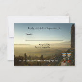 Wijnmakerij of wijnthema RSVP-kaart Kaart (Achterkant)
