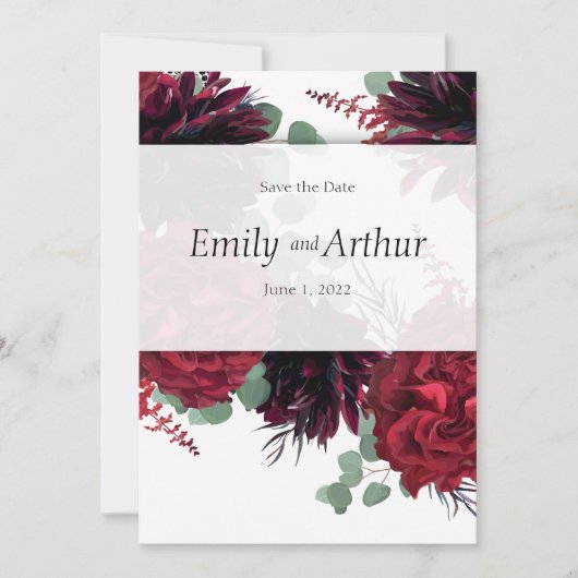 Wijnmakerij rode & witte set 10 Save the Date Kaart (Voorkant)