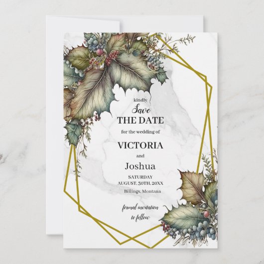 Wijnmakerij Save the Date uitnodiging (Voorkant)