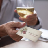  wijnmakerij Sommelier Druif Logo Visitekaartje