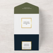 Wijnmakerij Toscaanse wijngaard al fresco tafeldru All In One Uitnodiging (Buitenkant)