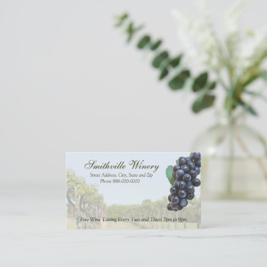 wijnmakerij-Visitekaartje Visitekaartje (Staand voorkant)