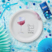 Wijnmakerij vrijgezellenfeest papieren bordje (Feest)