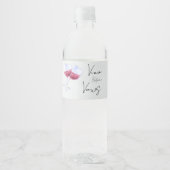 Wijnmakerij vrijgezellenfeest waterfles etiket (Voorkant)