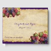 Wijnmakerij Wedding Grape Vine Rustic Paper Gastenboek (Voorkant)