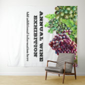 Wijnmakerij wijngaard druif tentoonstelling wijn s wandkleed (In Situ (horizontaal))