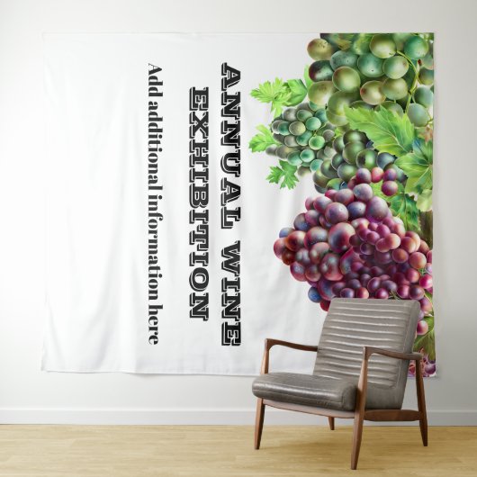 Wijnmakerij wijngaard druif tentoonstelling wijn s wandkleed (In Situ (horizontaal))