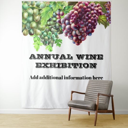 Wijnmakerij wijngaard druif tentoonstelling wijn s wandkleed (In situ)