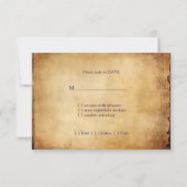 Wijnmakerij Wijngaard Druivenstokken Waterverf RSVP Kaartje (Achterkant)