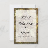 Wijnmakerij Wijngaard Huwelijksuitnodiging RSVP (Achterkant)