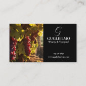 Wijnmakerij & Wijngaard Visitekaartje (Voorkant)