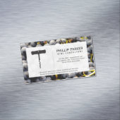 Wijnmakerij Wijngaard | Wijndruiven aan de wijnsto Magnetisch Visitekaartje (Voorbeeld)