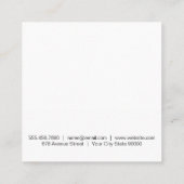 wijnmakerij | Wijnproeverij | vat Vierkante Visitekaartje (Achterkant)