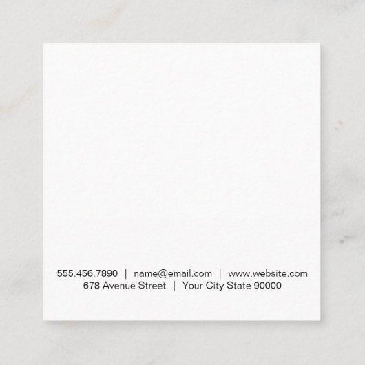 wijnmakerij | Wijnproeverij | vat Vierkante Visitekaartje (Achterkant)