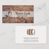 wijnmakerij | wijnproeverij | wijnvat visitekaartje (Voorkant / Achterkant)
