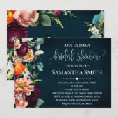 Wijnmarine Vrijgezellenfeest Bourgondische bruilof Kaart (Voorkant / Achterkant)