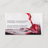 Wijnmeel in glas visitekaartje (Achterkant)