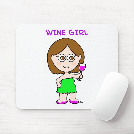 wijnmeisje muismat (Met muis)