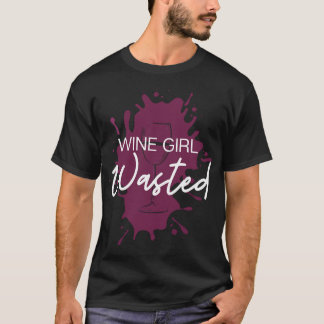 Wijnmeisje verspild 6 t-shirt