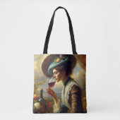 Wijnminnende vrouw tote bag (Voorkant)