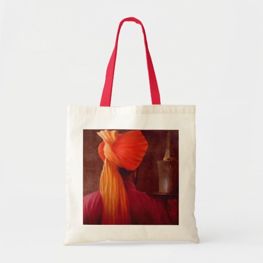 Wijnober op de Taj Tote Bag (Voorkant)