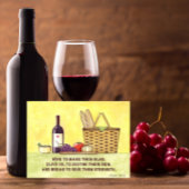 Wijnolie & Brood Inspirerend Briefkaart