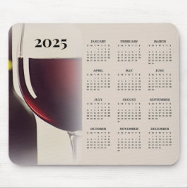 Wijnontwerp 2025 Kalender Mousepad Muismat
