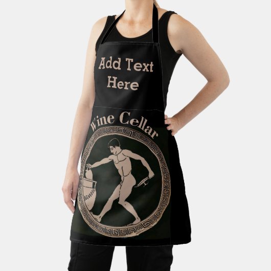 Wijnontwerp voeg tekst toe, Schort (Insitu)