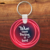 Wijnoortsleer is moeilijk sleutelhanger (Achterkant)