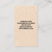 wijnopener | Fles en kurk Visitekaartje (Achterkant)