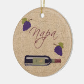 Wijnornament uit Napa Valley Keramisch Ornament (Links)
