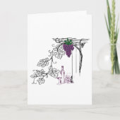 Wijnoverlagen blanco kaart (Voorkant)