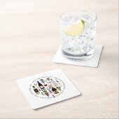 Wijnoverloopflesjes, glazen flesjes en Accessoires Kartonnen Onderzetters (Insitu)