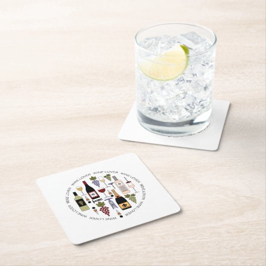 Wijnoverloopflesjes, glazen flesjes en Accessoires Kartonnen Onderzetters (Insitu)