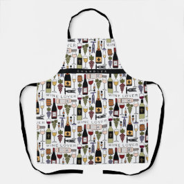 Wijnoverloopflesjes, glazen flesjes en Accessoires Schort