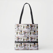 Wijnoverloopflesjes, glazen flesjes en Accessoires Tote Bag (Voorkant)