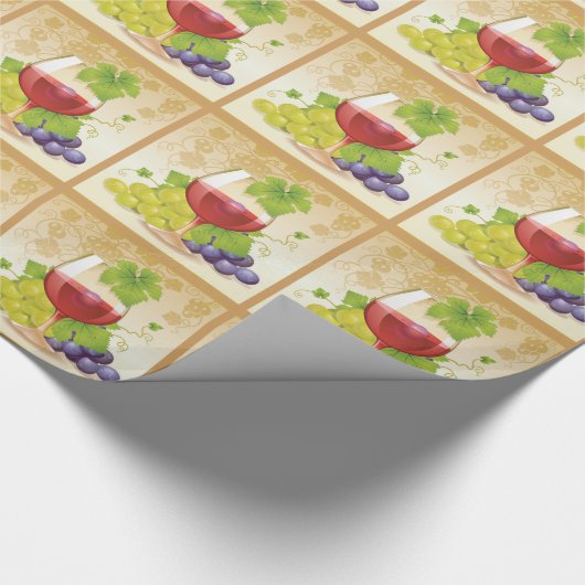 Wijnoverlooppapier Cadeaupapier (Hoek)