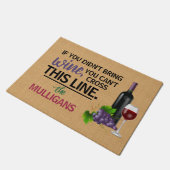 Wijnovers als je geen aangepaste grappigheid had m deurmat (Schuin)