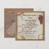 Wijnpartij bij de Overeenkomst inzake  uitnodiging (Voorkant / Achterkant)