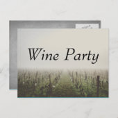 Wijnpartij wijngaarden Aangepast uitnodigen Uitnodiging Briefkaart (Voorkant / Achterkant)