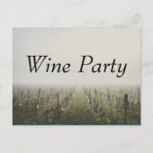 Wijnpartij wijngaarden Aangepast uitnodigen Uitnodiging Briefkaart (Voorkant)