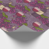 Wijnpatroon Cadeaupapier (Hoek)