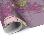 Wijnpatroon Cadeaupapier (Rol Hoek)