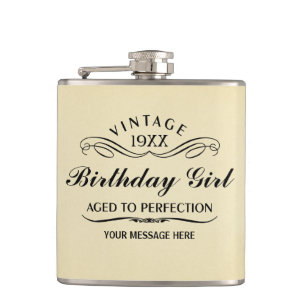 wijnPersoon Funny Birthday Flask Heupfles