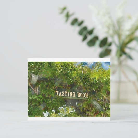Wijnproefruimte Briefkaart (Staand voorkant)