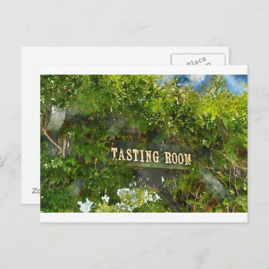 Wijnproefruimte Briefkaart (Voorkant / Achterkant)
