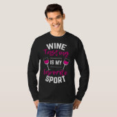 Wijnproefsport Drink wijn T-shirt (Voorkant volledig)
