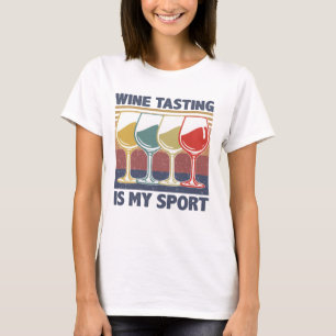 Wijnproeven zijn cadeaus voor mijn sportalcohol t-shirt