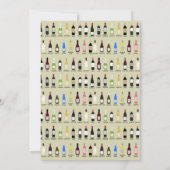 Wijnproeverij Aangepaste gepersonaliseerde partij Kaart (Achterkant)